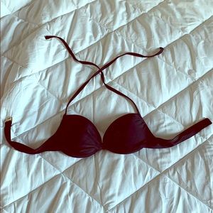 Black push up bikini top